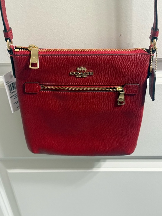 Coach Handbags - Coach Crossbody Bag in Red with Gold Hardware